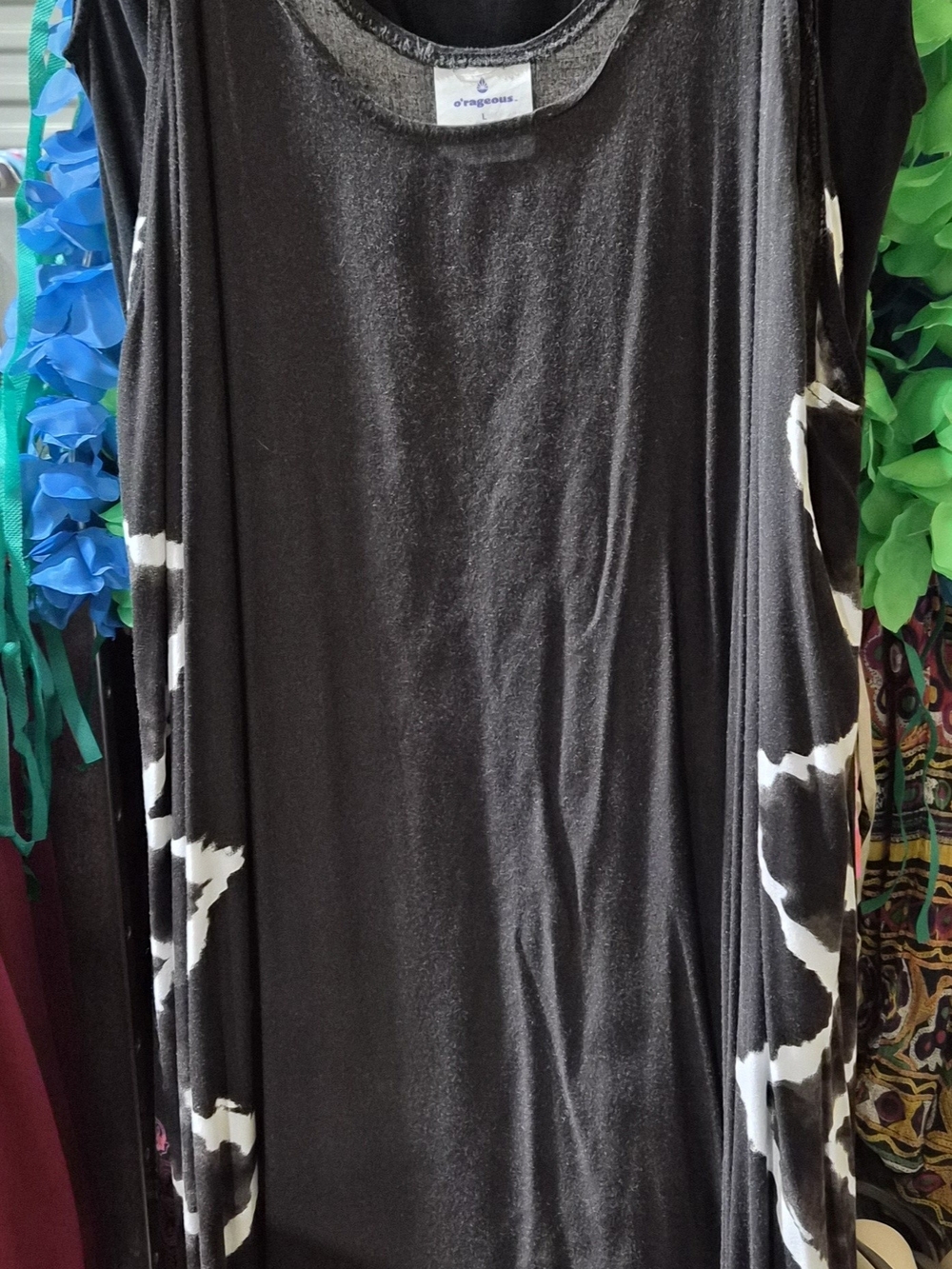 Black & White Patterned Women's Dress